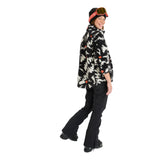 Roxy Women's Alabama Full Zip Printed Fleece True Black Big Flower / X-Small-True Black Big Flower / Small-True Black Big Flower / Medium-True Black Big Flower / Large-True Black Big Flower / X-Large - 53 Degrees North 