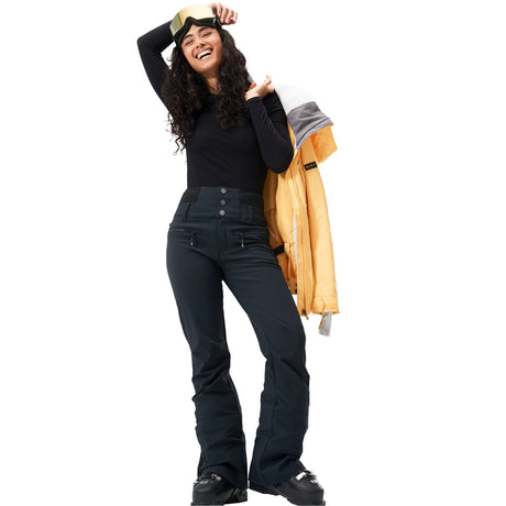 Roxy Women's Rising High Ski Trousers True Black / X-Small-True Black / Small-True Black / Medium-True Black / Large-True Black / X-Large - 53 Degrees North 