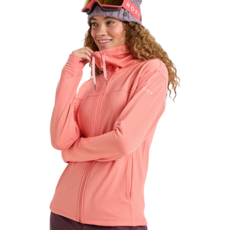 Roxy Women's Vertere Full Zip Fleece Coral Chic / X-Small-Coral Chic / Small-Coral Chic / Medium-Coral Chic / Large - 53 Degrees North 