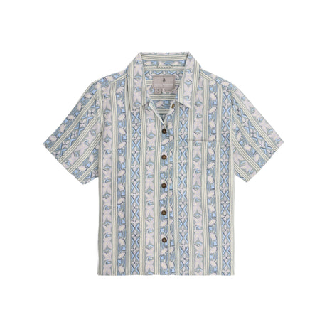 Royal Robbins Women's Camino Pucker Short Sleeve Button Shirt Sage Leaf Botanist Print / X-Small-Sage Leaf Botanist Print / Small-Sage Leaf Botanist Print / Medium-Sage Leaf Botanist Print / Large-Sage Leaf Botanist Print / X-Large - 53 Degrees North 
