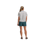 Royal Robbins Women's Camino Pucker Short Sleeve Button Shirt Sage Leaf Botanist Print / X-Small-Sage Leaf Botanist Print / Small-Sage Leaf Botanist Print / Medium-Sage Leaf Botanist Print / Large-Sage Leaf Botanist Print / X-Large - 53 Degrees North 