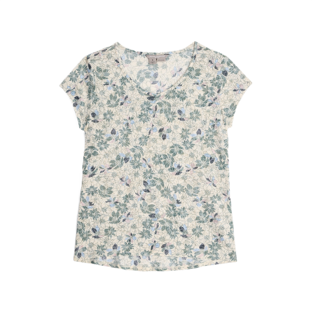 Royal Robbins Women's Featherweight T-Shirt Chalk Marigold Print / X-Small-Chalk Marigold Print / Small-Chalk Marigold Print / Medium-Chalk Marigold Print / Large-Chalk Marigold Print / X-Large - 53 Degrees North 