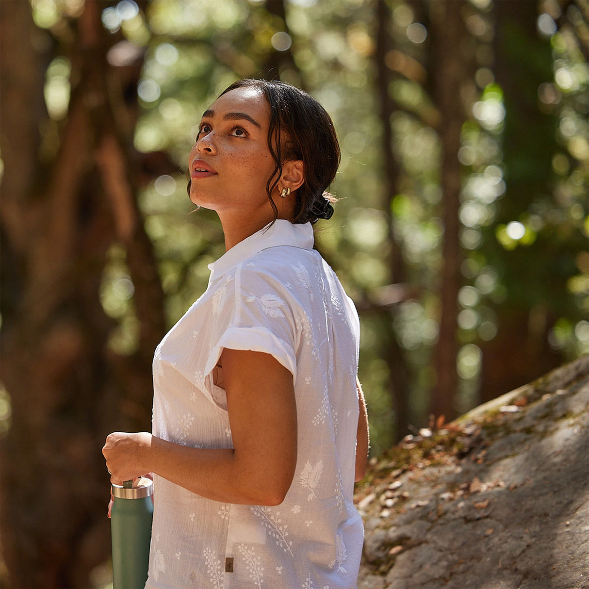 Royal Robbins Women's Oasis Button Shirt Undyed / X-Small-Undyed / Small-Undyed / Medium-Undyed / Large-Undyed / X-Large - 53 Degrees North 