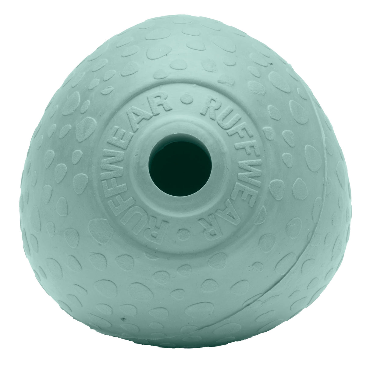 Ruffwear Huckama Rubber Throw Dog Toy Heliotrope Purple-Sage Green-Campfire Orange - 53 Degrees North 