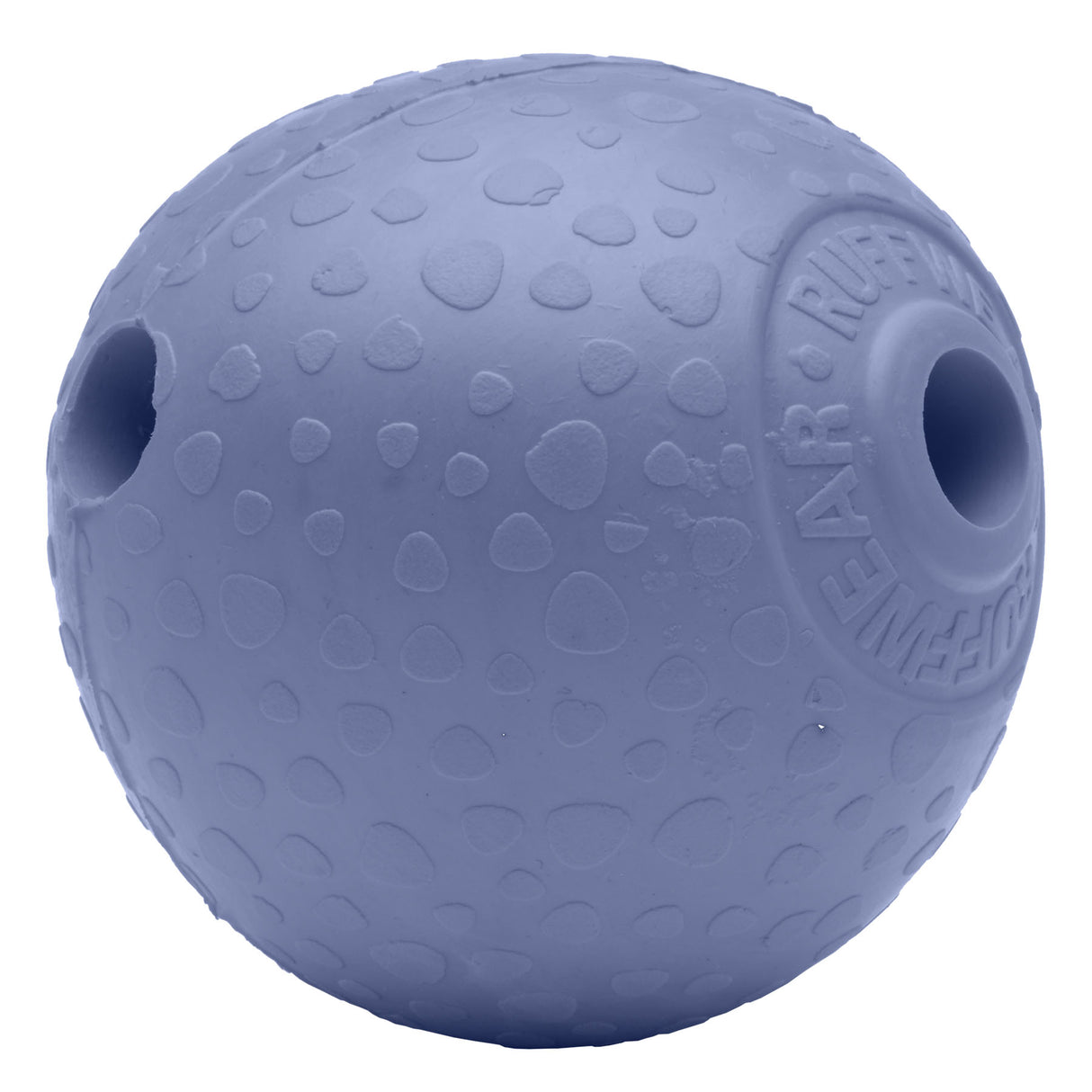 Ruffwear Huckama Rubber Throw Dog Toy Heliotrope Purple-Sage Green-Campfire Orange - 53 Degrees North 