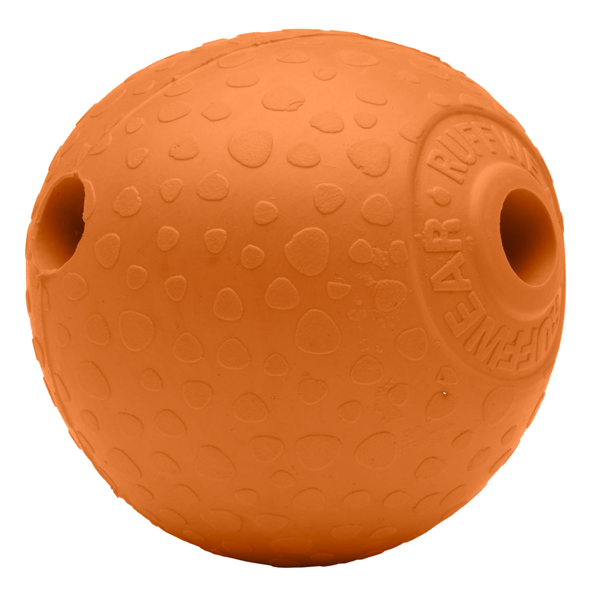 Ruffwear Huckama Rubber Throw Dog Toy Heliotrope Purple-Sage Green-Campfire Orange - 53 Degrees North 