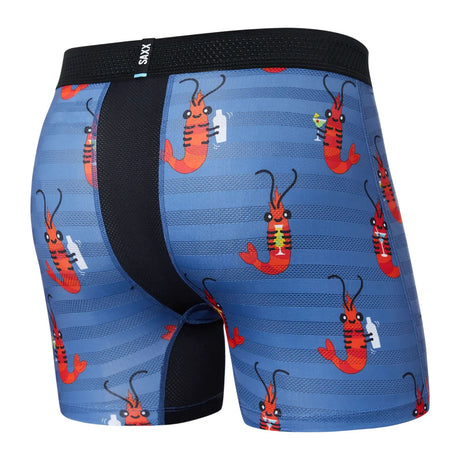 SAXX Men's Droptemp Cooling Mesh Boxer Briefs Black Heather / Small-Black Heather / Medium-Black Heather / Large-Black Heather / X-Large-Dark Denim Heather / Small - 53 Degrees North 