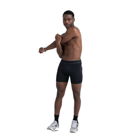 SAXX Men's Kinetic HD Boxer Briefs Blackout / Small-Blackout / Medium-Blackout / Large-Blackout / X-Large - 53 Degrees North 