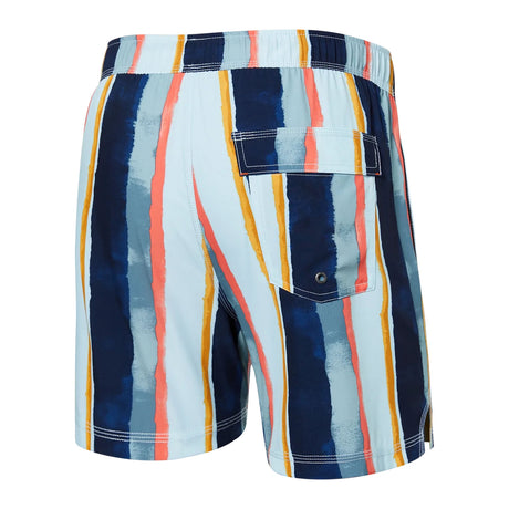 SAXX Men's Oh Buoy 2n1 Volley Swim Shorts Black / Small-Black / Medium-Black / Large-Black / X-Large-H2O Stripe/Blue / Small - 53 Degrees North 