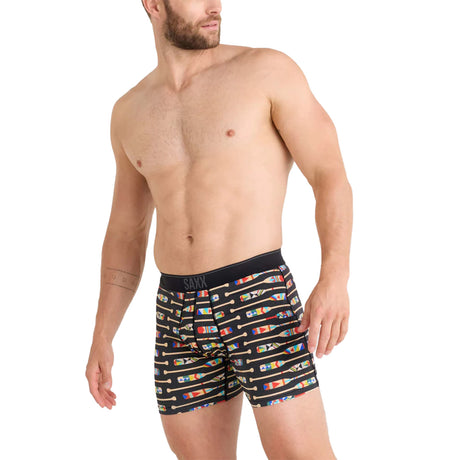 SAXX Men's Quest Boxer Biefs Mesa Nightfall/Black / Small-Mesa Nightfall/Black / Medium-Mesa Nightfall/Black / Large-Mesa Nightfall/Black / X-Large-Oartiz/Black / Small - 53 Degrees North 
