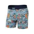 SAXX Men's Vibe Boxer Brief Fresh Tracks/Desert Blue / Small - 53 Degrees North