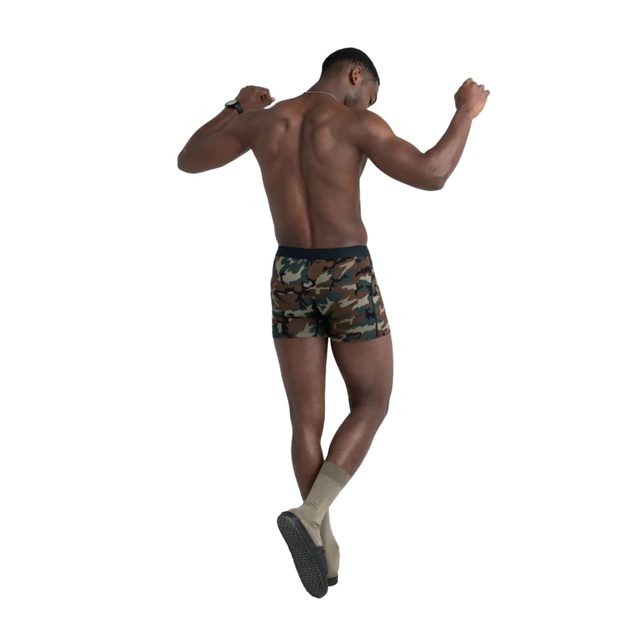 SAXX Men's Vibe Boxer Briefs - 2 Pack Black/Grey / Small-Black/Grey / Medium-Black/Grey / Large-Black/Grey / X-Large-Black/Wood Camo / Small - 53 Degrees North 