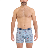 SAXX Men's Vibe Xtra Boxer Brief - 2 Pack High Brow Low Life/Navy / Medium-High Brow Low Life/Navy / Large-High Brow Low Life/Navy / X-Large-Black/Navy / Medium-Black/Navy / Large - 53 Degrees North 