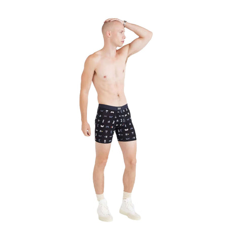 SAXX Men's Vibe Xtra Boxer Briefs SUP Dogs/Ashley Blue / Medium-SUP Dogs/Ashley Blue / Large-SUP Dogs/Ashley Blue / X-Large-Escape to Joshua/Black / Medium-Escape to Joshua/Black / Large - 53 Degrees North 