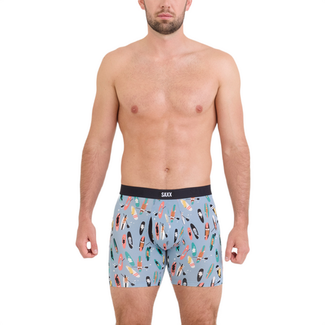 SAXX Men's Vibe Xtra Boxer Briefs SUP Dogs/Ashley Blue / Medium-SUP Dogs/Ashley Blue / Large-SUP Dogs/Ashley Blue / X-Large-Escape to Joshua/Black / Medium-Escape to Joshua/Black / Large - 53 Degrees North 