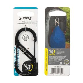 Nite Ize S-Biner Dual Carabiner #4 Black #- 53 Degrees North 