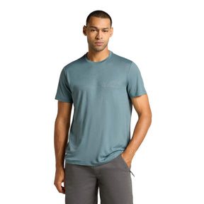 Icebreaker Men's Merino 150 Tech Lite T-Shirt Single Line Camp Blue Ash / Small-Blue Ash / Medium-Blue Ash / Large-Blue Ash / X-Large #- 53 Degrees North 