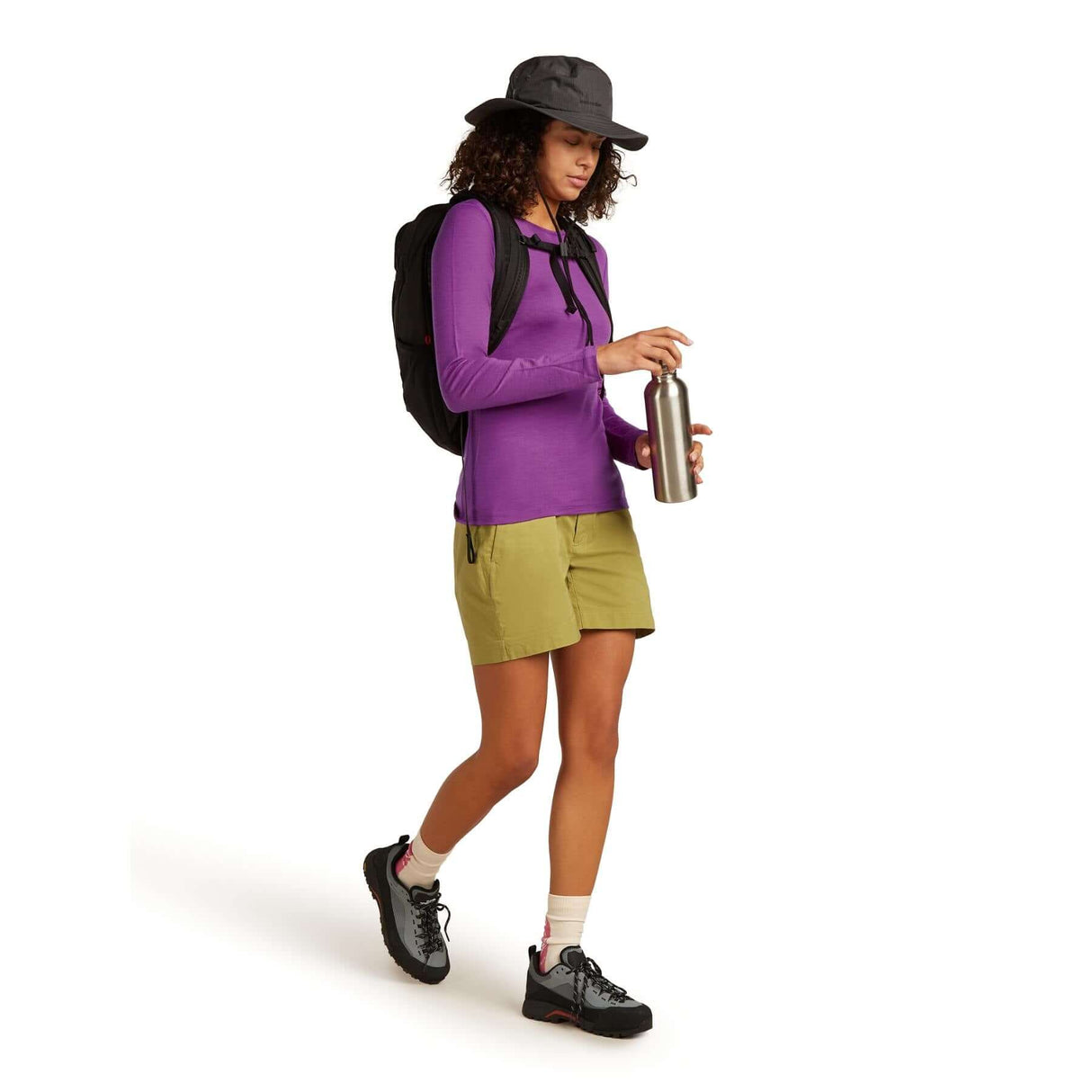 Icebreaker Women's Merino 200 Oasis Crewe Shirt Passion / X-Small-Passion / Small-Passion / Medium-Passion / Large-Passion / X-Large #- 53 Degrees North 