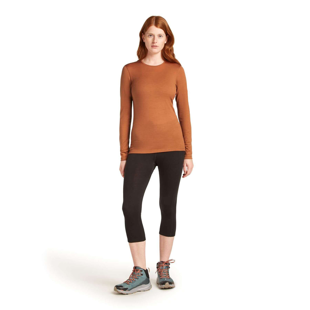 Icebreaker Women's Merino 200 Oasis Crewe Shirt Passion / X-Small-Passion / Small-Passion / Medium-Passion / Large-Passion / X-Large #- 53 Degrees North 