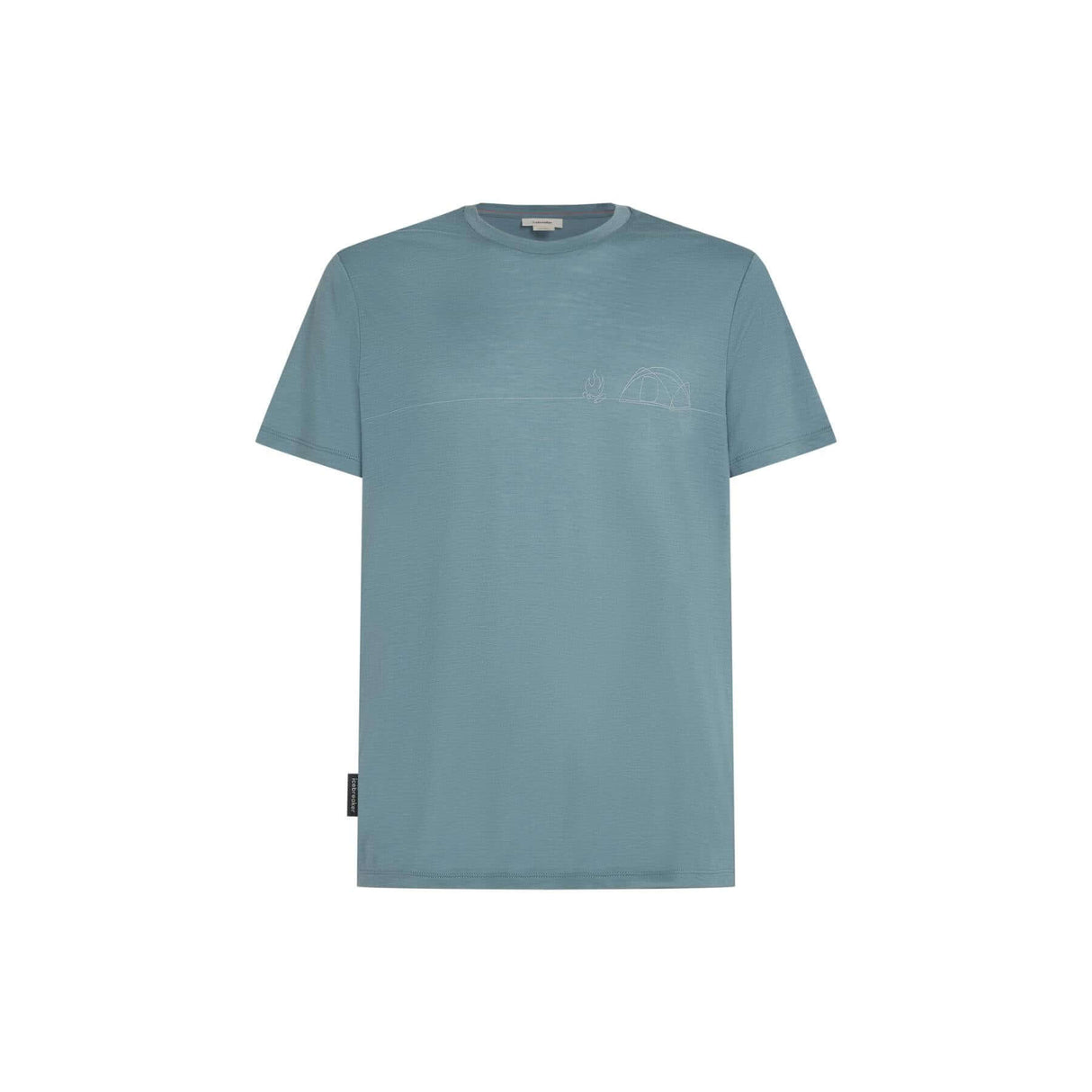 Icebreaker Men's Merino 150 Tech Lite T-Shirt Single Line Camp Blue Ash / Small-Blue Ash / Medium-Blue Ash / Large-Blue Ash / X-Large #- 53 Degrees North 