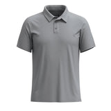 Smartwool Men's Short Sleeve Polo Shirt Light Grey Heather / Small-Light Grey Heather / Medium-Light Grey Heather / Large-Light Grey Heather / X-Large-Twilight Blue / Small #- 53 Degrees North 
