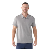 Smartwool Men's Short Sleeve Polo Shirt Light Grey Heather / Small-Light Grey Heather / Medium-Light Grey Heather / Large-Light Grey Heather / X-Large-Twilight Blue / Small #- 53 Degrees North 