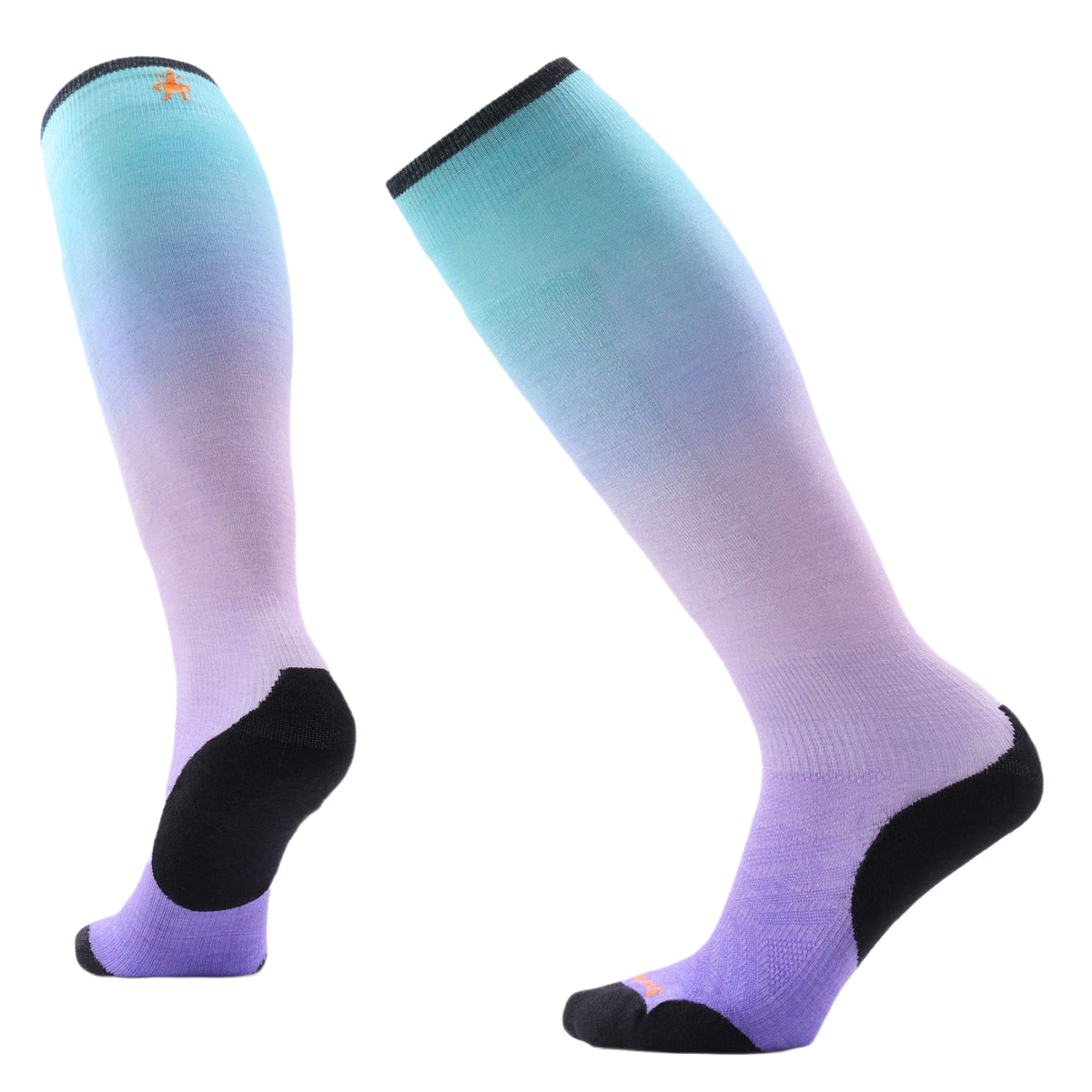 Women's Ski Targeted Cushion Ombre Print OTC Socks