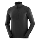 Salomon Men's Sntial Lightwarm Half Zip Fleece Jacket Deep Black / Small-Deep Black / Medium-Deep Black / Large-Deep Black / X-Large-Deep Black / XX-Large - 53 Degrees North 