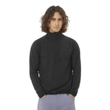 Salomon Men's Sntial Lightwarm Half Zip Fleece Jacket Deep Black / Small-Deep Black / Medium-Deep Black / Large-Deep Black / X-Large-Deep Black / XX-Large - 53 Degrees North 