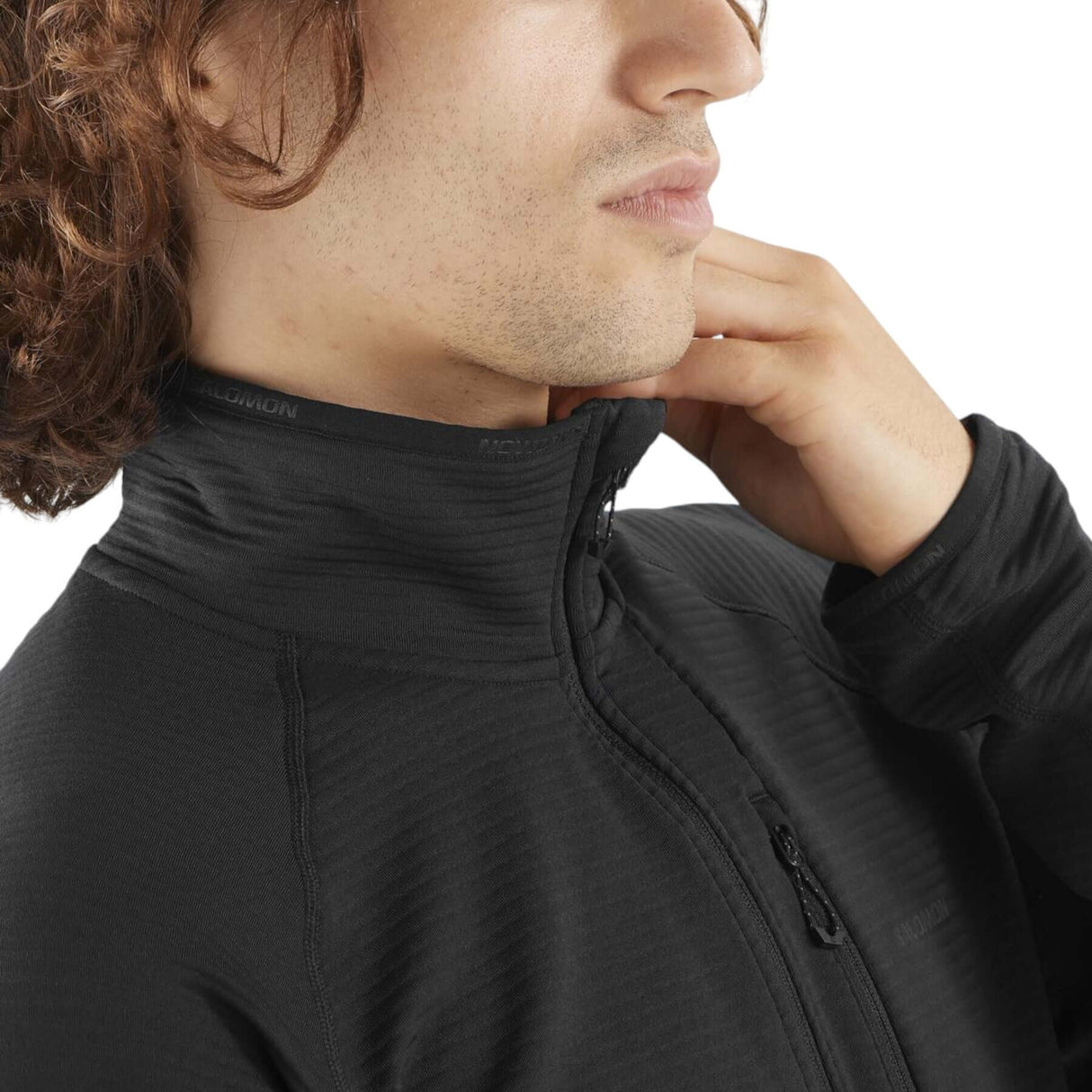 Salomon Men's Sntial Lightwarm Half Zip Fleece Jacket Deep Black / Small-Deep Black / Medium-Deep Black / Large-Deep Black / X-Large-Deep Black / XX-Large - 53 Degrees North 