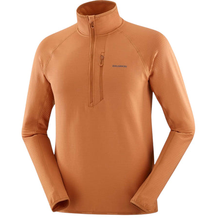 Salomon Men's Sntial Lightwarm Half Zip Fleece Jacket Deep Black / Small-Deep Black / Medium-Deep Black / Large-Deep Black / X-Large-Deep Black / XX-Large - 53 Degrees North 