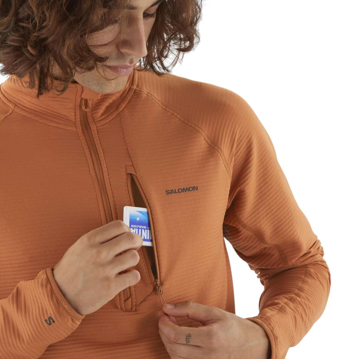 Salomon Men's Sntial Lightwarm Half Zip Fleece Jacket Deep Black / Small-Deep Black / Medium-Deep Black / Large-Deep Black / X-Large-Deep Black / XX-Large - 53 Degrees North 