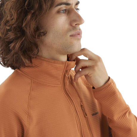 Salomon Men's Sntial Lightwarm Half Zip Fleece Jacket Deep Black / Small-Deep Black / Medium-Deep Black / Large-Deep Black / X-Large-Deep Black / XX-Large - 53 Degrees North 