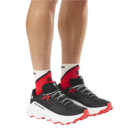 Salomon Men's Ultra Glide 4 Trail Running Shoes Black/White/Fiery Red / UK 8-Black/White/Fiery Red / UK 9-Black/White/Fiery Red / UK 10-Black/White/Fiery Red / UK 11-Black/White/Fiery Red / UK 12 - 53 Degrees North 