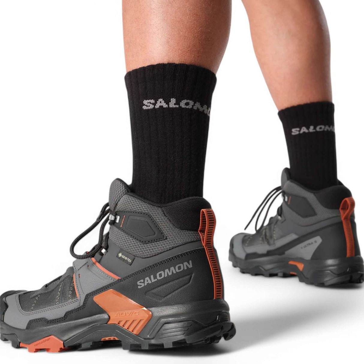 Salomon Men's X Ultra 5 Mid GORE-TEX Waterproof Boots Asphalt/Castlerock/Burnt Ochre / UK 8-Asphalt/Castlerock/Burnt Ochre / UK 9-Asphalt/Castlerock/Burnt Ochre / UK 10-Asphalt/Castlerock/Burnt Ochre / UK 11-Asphalt/Castlerock/Burnt Ochre / UK 12 - 53 Degrees North 