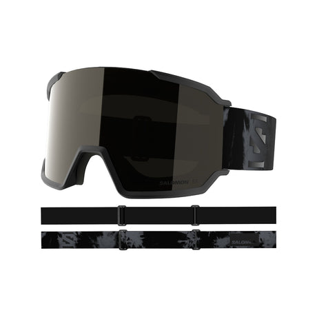 Salomon S/View 3 ML Ski Goggles Black/Black-White/Mid Red-Dress Blue/Mid Blue - 53 Degrees North 