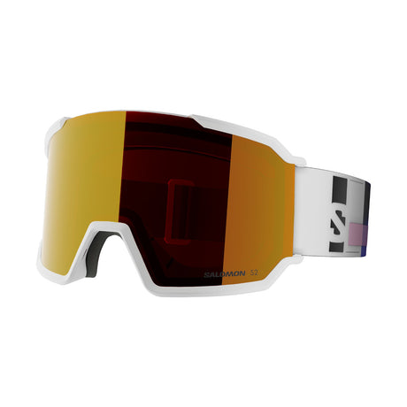 Salomon S/View 3 ML Ski Goggles Black/Black-White/Mid Red-Dress Blue/Mid Blue - 53 Degrees North 