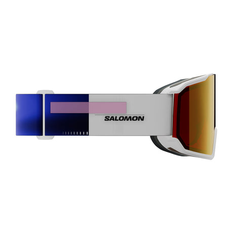Salomon S/View 3 ML Ski Goggles Black/Black-White/Mid Red-Dress Blue/Mid Blue - 53 Degrees North 