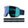 Salomon S/View 3 ML Ski Goggles Black/Black-White/Mid Red-Dress Blue/Mid Blue - 53 Degrees North 