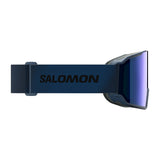 Salomon S/View 3 ML Ski Goggles Black/Black-White/Mid Red-Dress Blue/Mid Blue - 53 Degrees North 