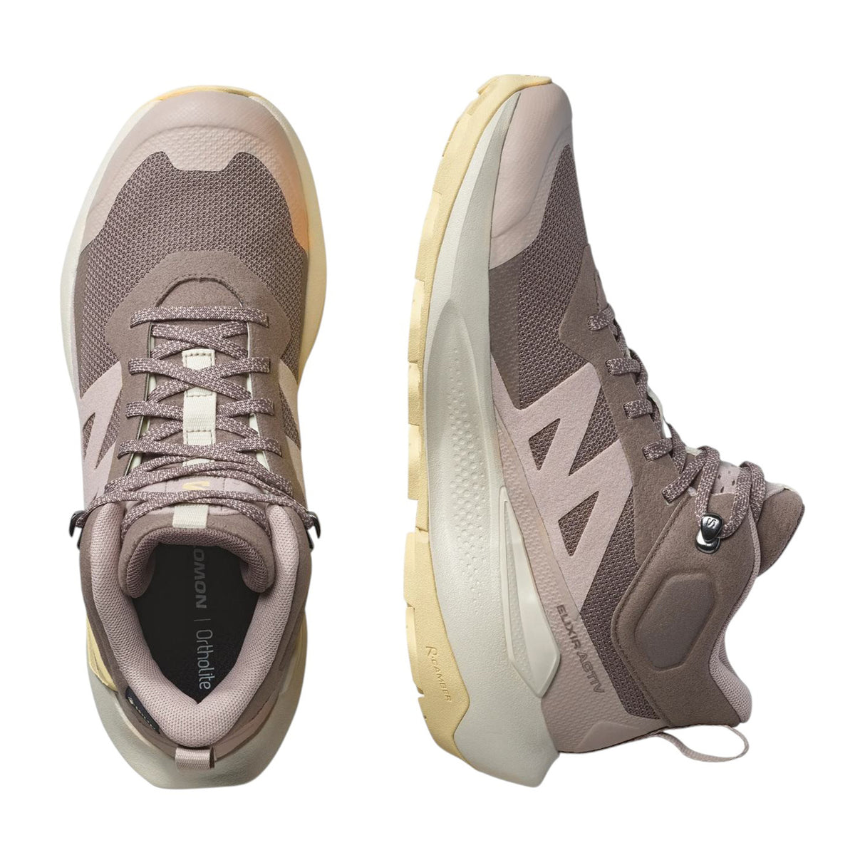 Salomon Women's Elixir Activ Mid GORE-TEX Hiking Boots Iron/Etherea/Tuc Sunlight / UK 4-Iron/Etherea/Tuc Sunlight / UK 5-Iron/Etherea/Tuc Sunlight / UK 6-Iron/Etherea/Tuc Sunlight / UK 7-Iron/Etherea/Tuc Sunlight / UK 8 - 53 Degrees North 