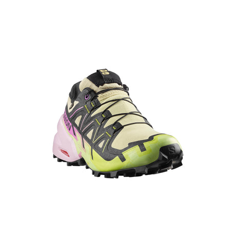 Salomon Women's Speedcross 6 GORE-TEX Waterproof Running Shoes Bog/Down pink/Acid Lime / UK 5-Bog/Down pink/Acid Lime / UK 6-Bog/Down pink/Acid Lime / UK 7-Bog/Down pink/Acid Lime / UK 8-Lime Cream/Mahogany Rose/Black / UK 5 - 53 Degrees North 