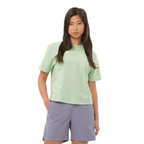 Salomon Women's Trackline Short Sleeve T-Shirt Violet Tulip / X-Small-Violet Tulip / Small-Violet Tulip / Medium-Violet Tulip / Large-Violet Tulip / X-Large - 53 Degrees North 