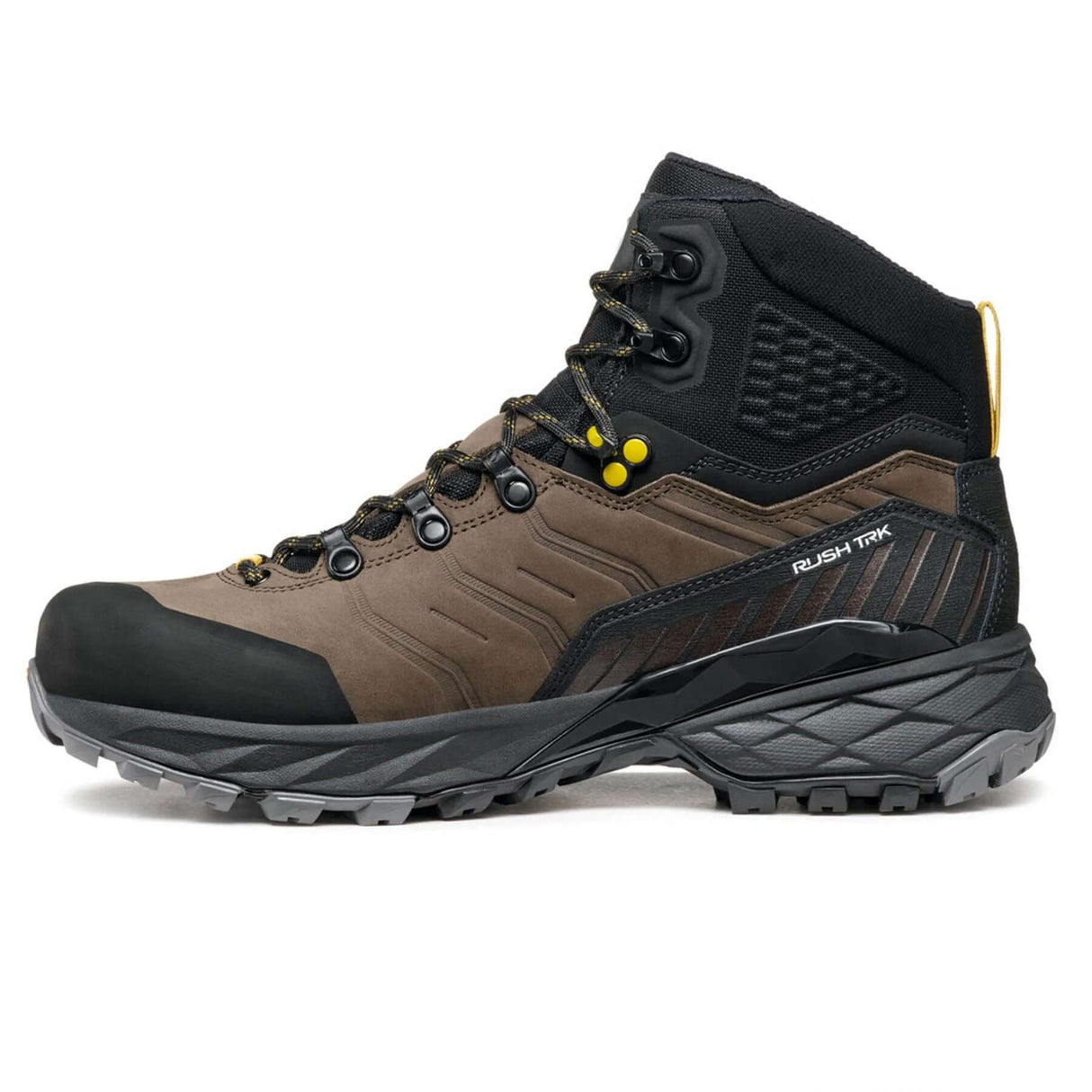 Scarpa Men's Rush TRK Pro GORE-TEX Hiking Boots Volcano/Mustard / EU 41-Volcano/Mustard / EU 42-Volcano/Mustard / EU 43-Volcano/Mustard / EU 44-Volcano/Mustard / EU 45 - 53 Degrees North 