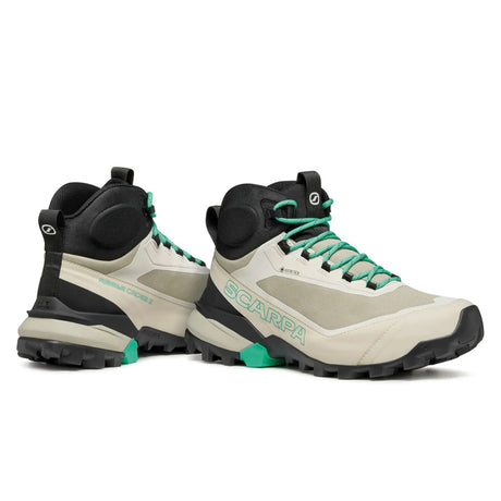 Scarpa Women's Ribelle Cross 2 Mid GORE-TEX Boots Fog/Aqua Green / EU 37-Fog/Aqua Green / EU 38-Fog/Aqua Green / EU 39-Fog/Aqua Green / EU 40-Fog/Aqua Green / EU 41 - 53 Degrees North 