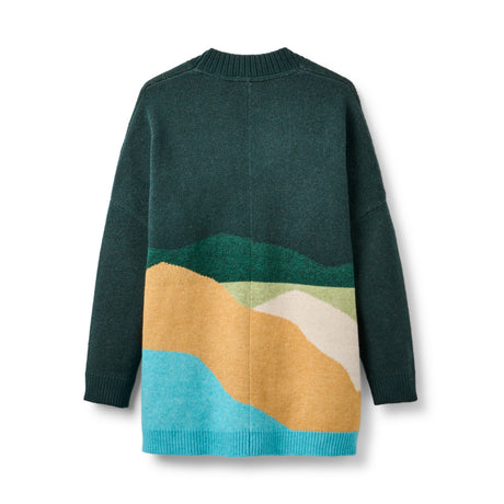 Passenger Women's Scenic Recycled Long Knitted Cardigan Scenic Dark Fern / X-Small-Scenic Dark Fern / Small-Scenic Dark Fern / Medium-Scenic Dark Fern / Large-Scenic Dark Fern / X-Large #- 53 Degrees North 