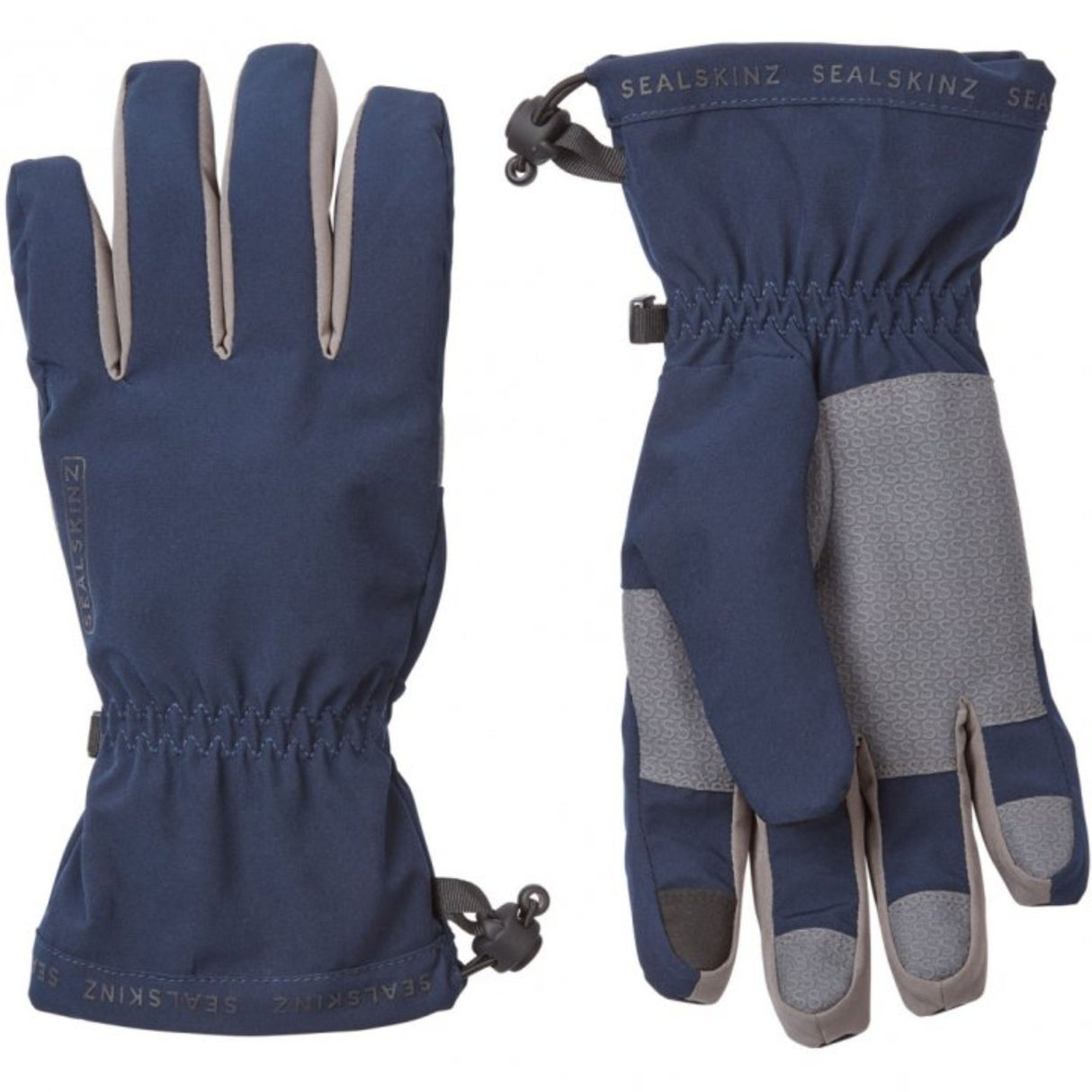 Sealskinz Drayton Waterproof Lightweight Gauntlet Black / Small-Black / Medium-Black / Large-Black / X-Large-Navy / Small - 53 Degrees North 