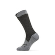 Sealskinz Raynham Waterproof All Weather Mid Length Socks Black/Grey Marl / Small - 53 Degrees North