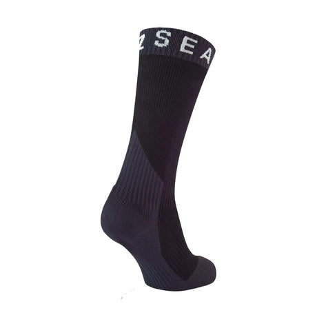 Sealskinz Stanfield Waterproof Extreme Cold Weather Mid Length Socks Black / Small (UK 3-5)-Black / Medium (UK 6-8)-Black / Large (UK 9-11)-Black / X-Large (UK 12-14) - 53 Degrees North 