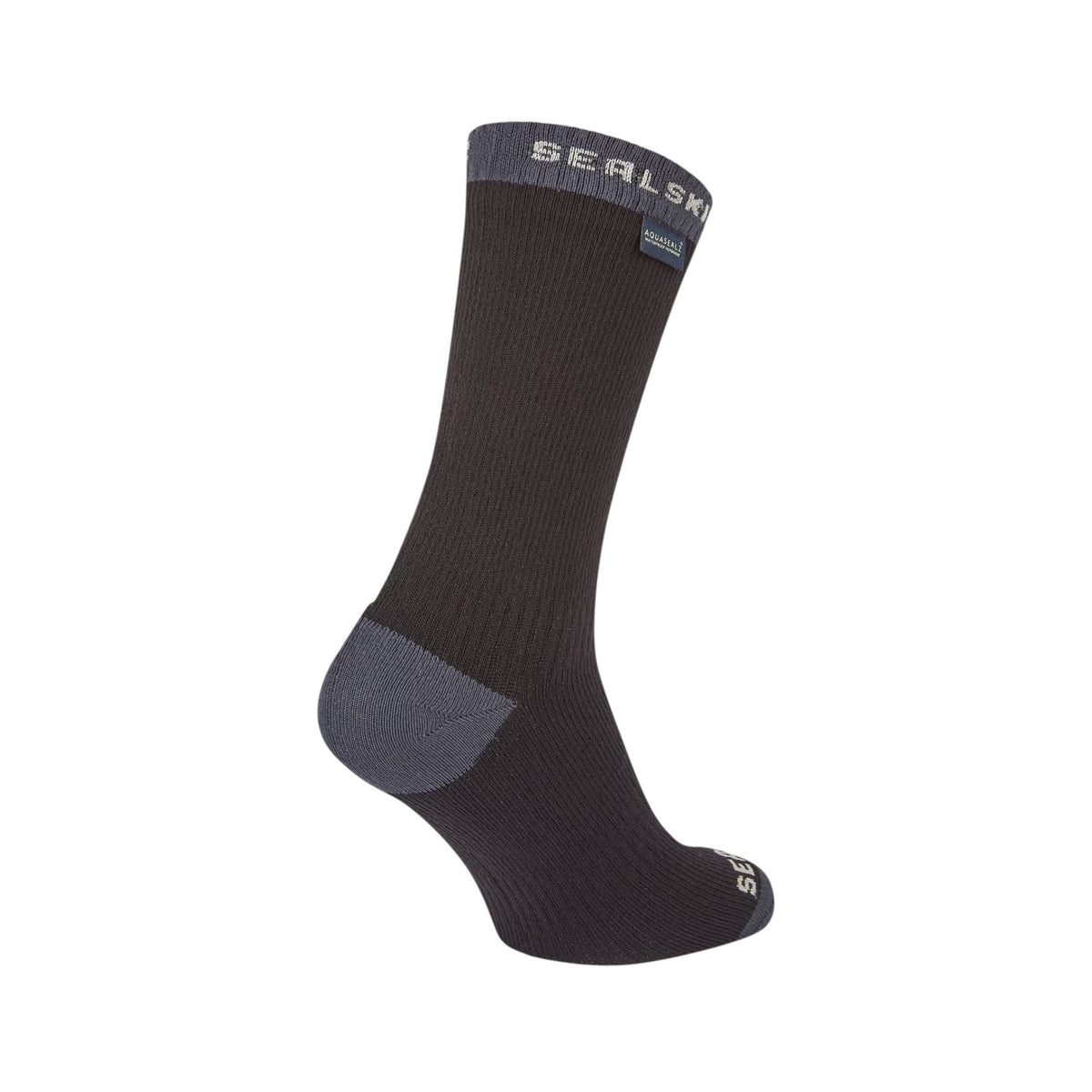 Sealskinz Wiveton Waterproof Warm Weather Mid Length Socks Black / Small - 53 Degrees North